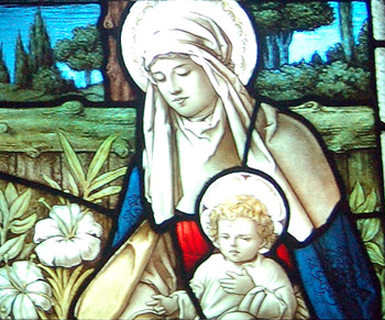Lady Chapel window detail May 2010